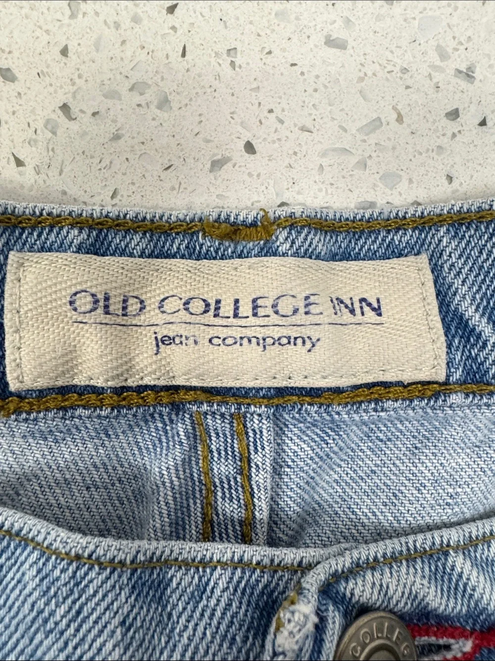 Old College Inn Light Blue Straight Leg Denim Jeans 40x32